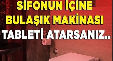 Sifonun İçine Bulaşık Makinası Tableti Atınca
